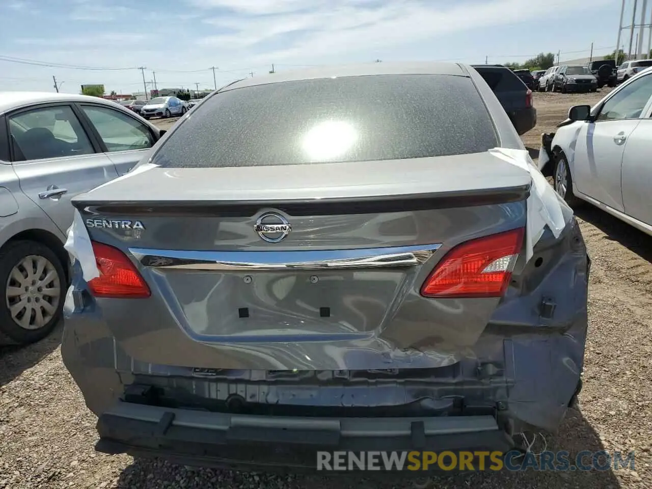 6 fotografías del automóvil dañado 3N1AB7AP5KY211998 NISSAN SENTRA 2019