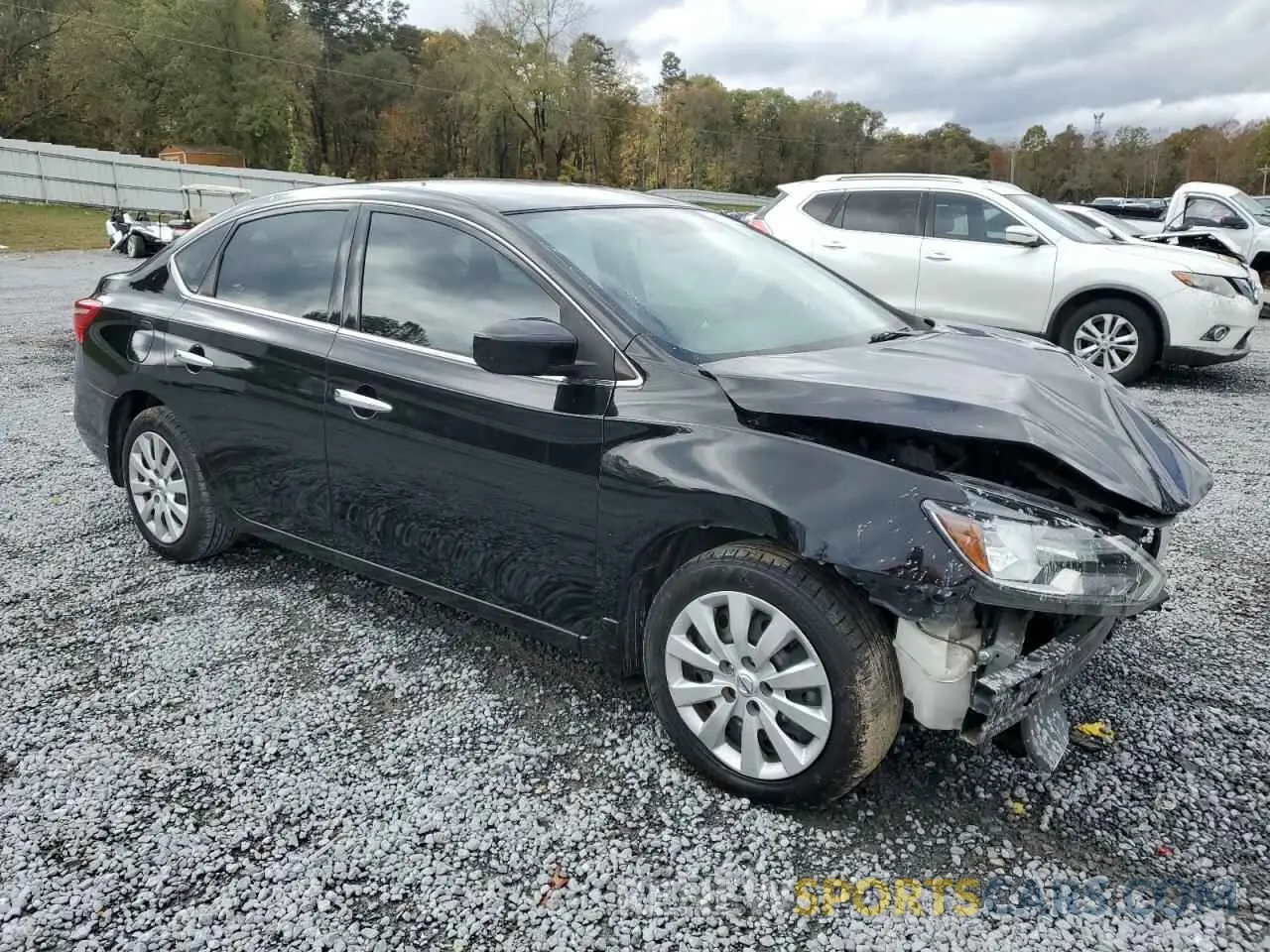 4 fotografías del automóvil dañado 3N1AB7AP5KY213167 NISSAN SENTRA 2019
