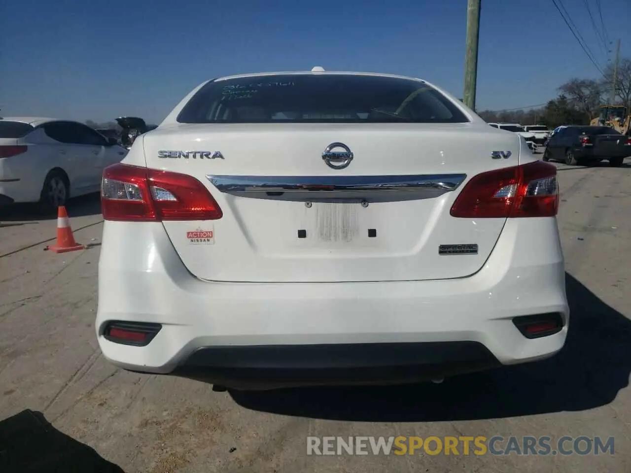 6 fotografías del automóvil dañado 3N1AB7AP5KY214173 NISSAN SENTRA 2019