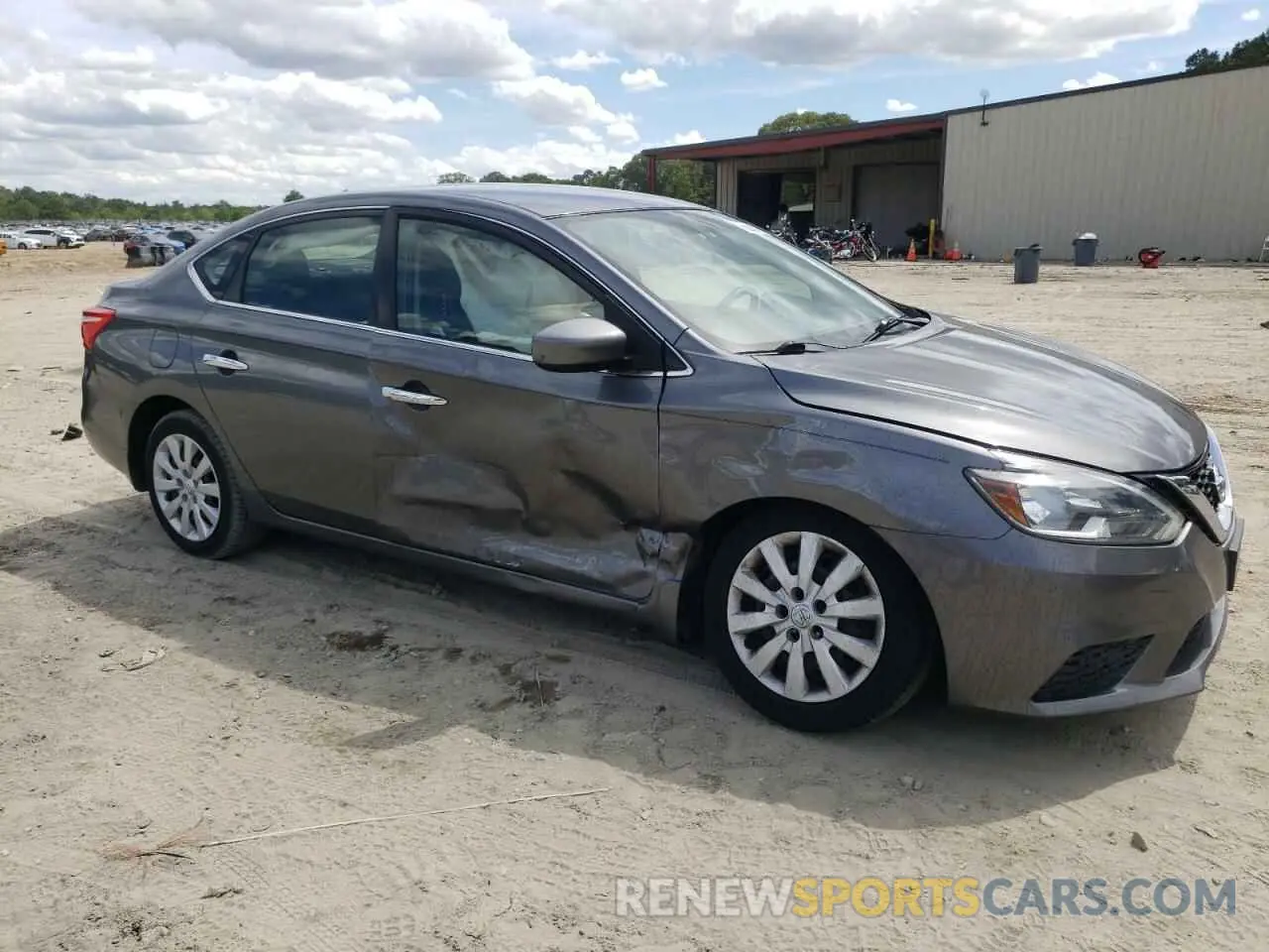 4 fotografías del automóvil dañado 3N1AB7AP5KY260540 NISSAN SENTRA 2019