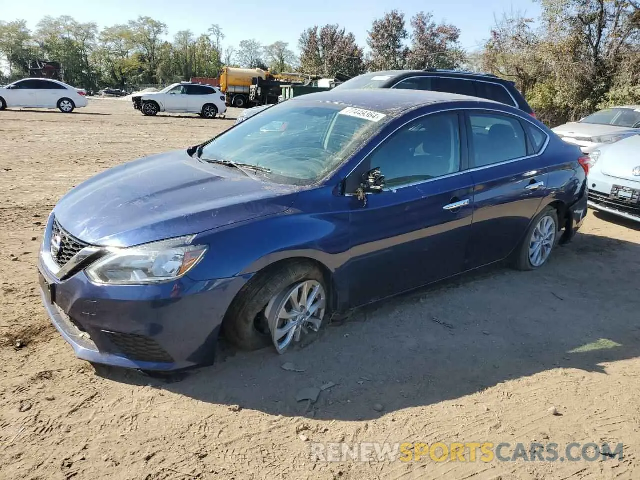 1 fotografías del automóvil dañado 3N1AB7AP5KY289374 NISSAN SENTRA 2019