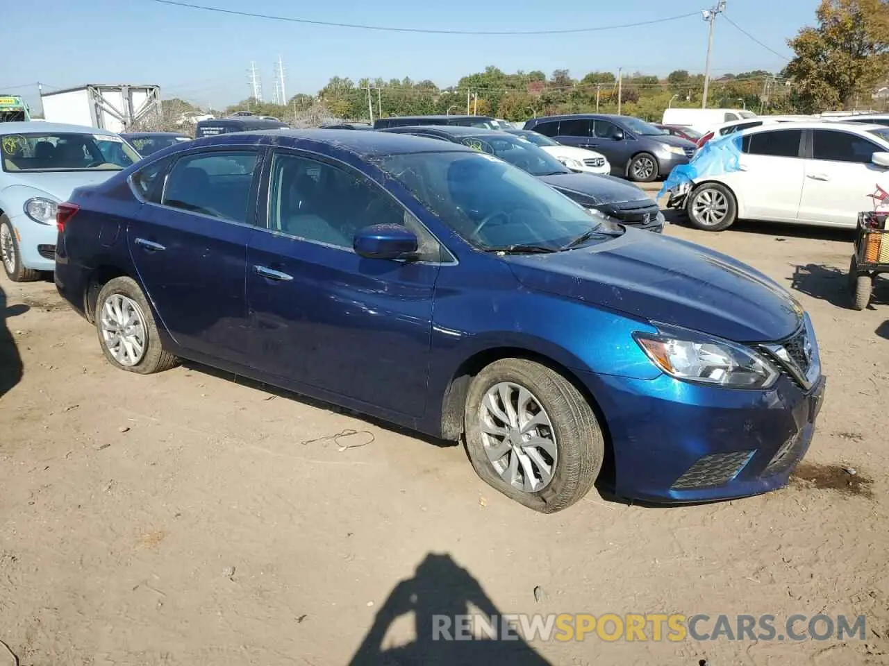4 fotografías del automóvil dañado 3N1AB7AP5KY289374 NISSAN SENTRA 2019