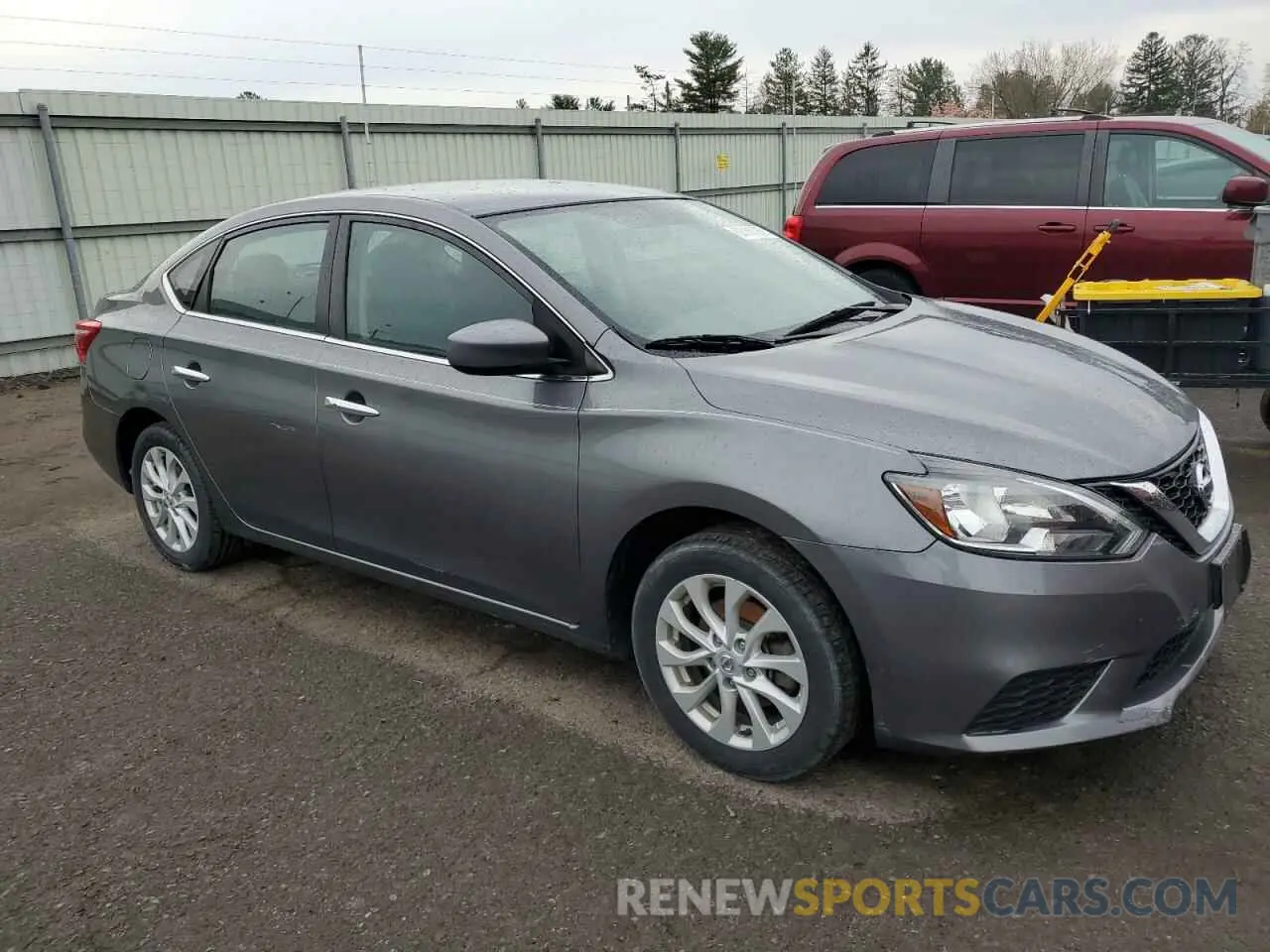 4 fotografías del automóvil dañado 3N1AB7AP5KY289522 NISSAN SENTRA 2019