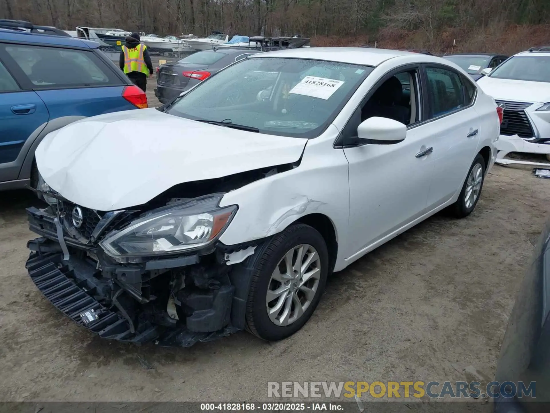 2 fotografías del automóvil dañado 3N1AB7AP5KY304763 NISSAN SENTRA 2019