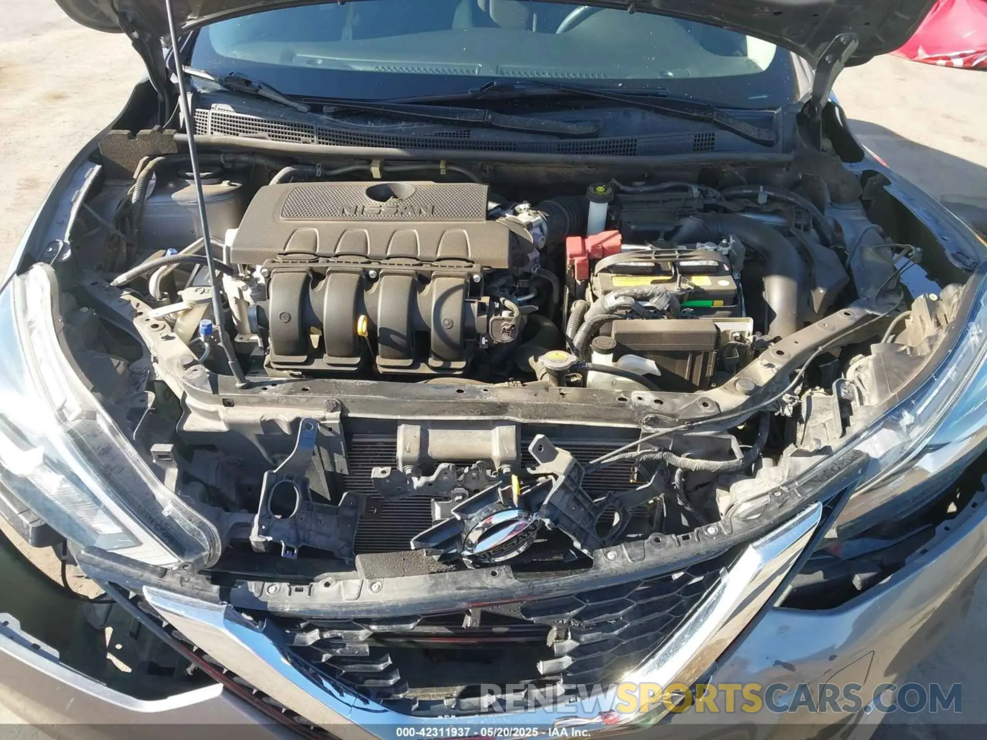 10 fotografías del automóvil dañado 3N1AB7AP5KY312085 NISSAN SENTRA 2019
