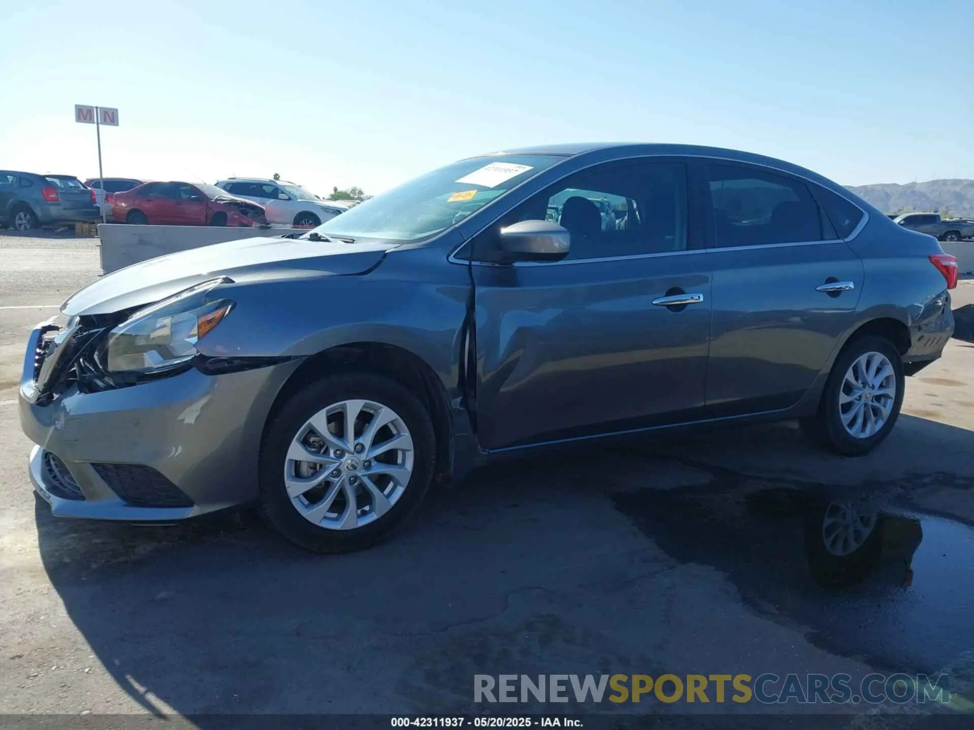 17 fotografías del automóvil dañado 3N1AB7AP5KY312085 NISSAN SENTRA 2019