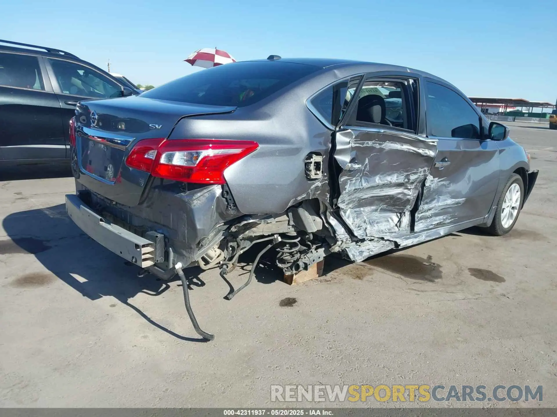 4 fotografías del automóvil dañado 3N1AB7AP5KY312085 NISSAN SENTRA 2019