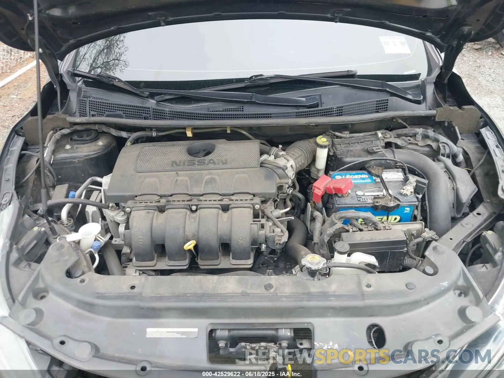 10 fotografías del automóvil dañado 3N1AB7AP5KY325502 NISSAN SENTRA 2019