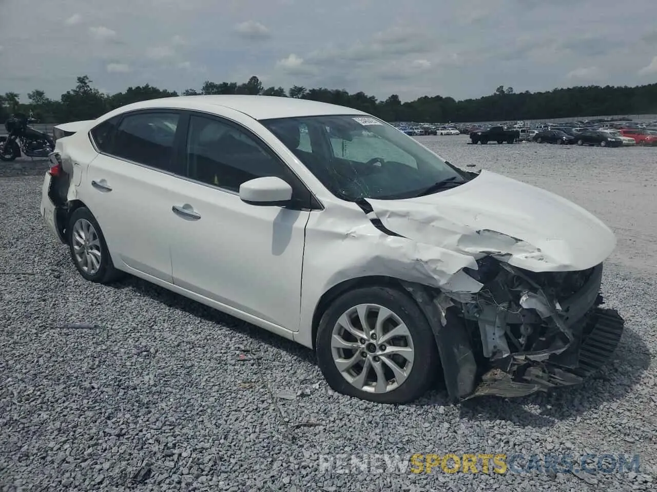 4 fotografías del automóvil dañado 3N1AB7AP5KY329971 NISSAN SENTRA 2019