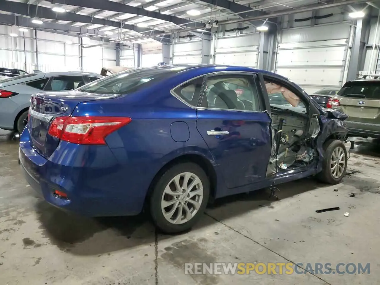 3 fotografías del automóvil dañado 3N1AB7AP5KY335902 NISSAN SENTRA 2019