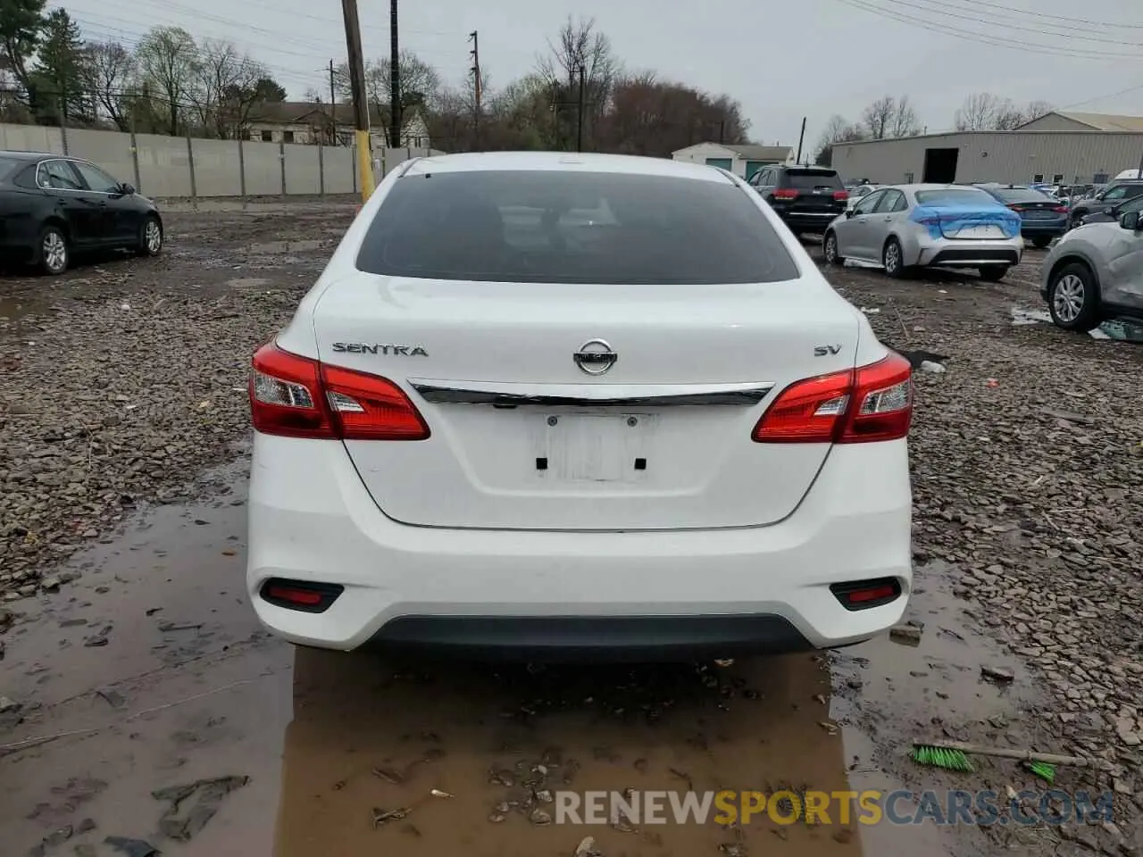 6 fotografías del automóvil dañado 3N1AB7AP5KY335916 NISSAN SENTRA 2019