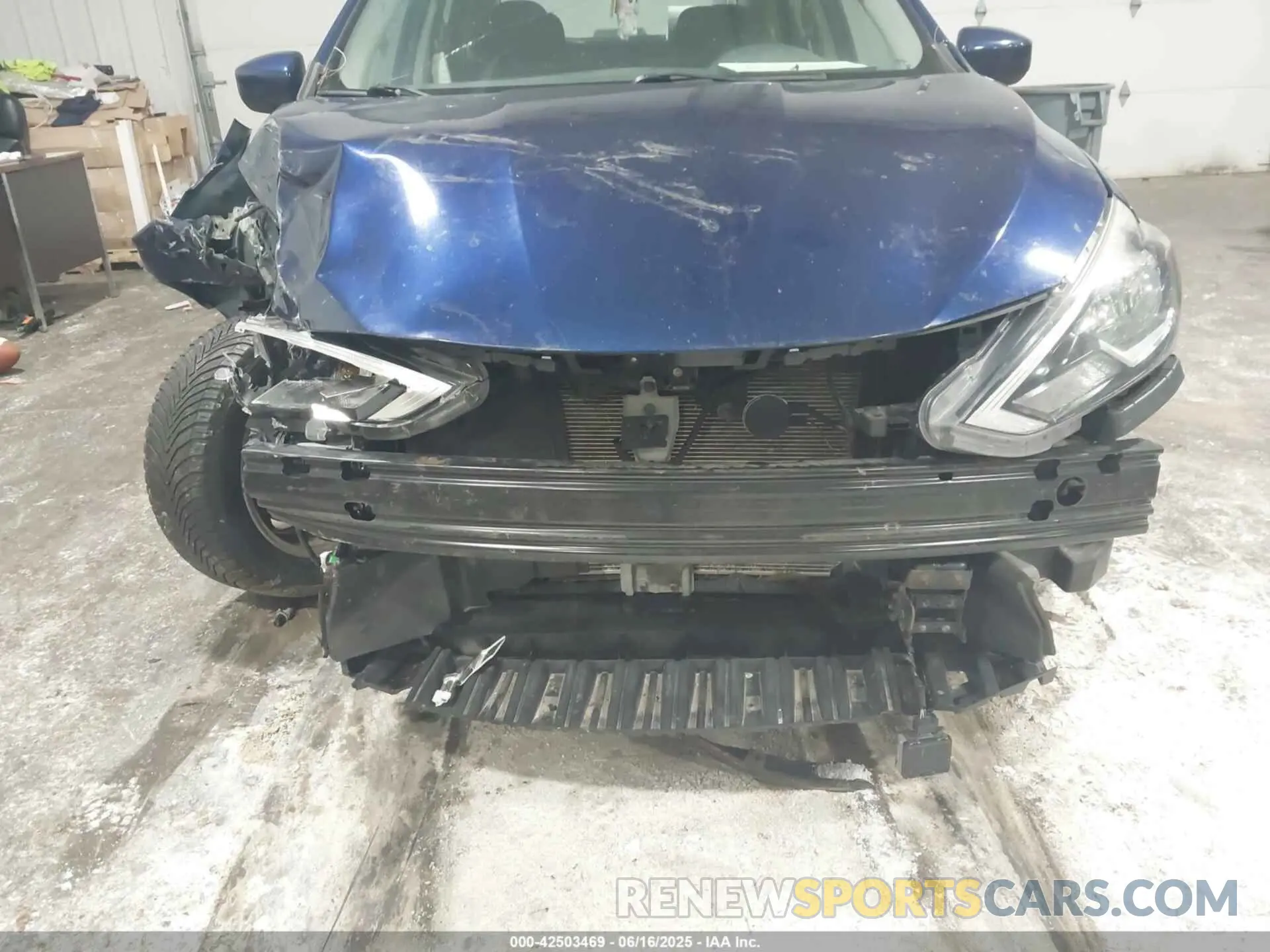 6 fotografías del automóvil dañado 3N1AB7AP5KY345135 NISSAN SENTRA 2019