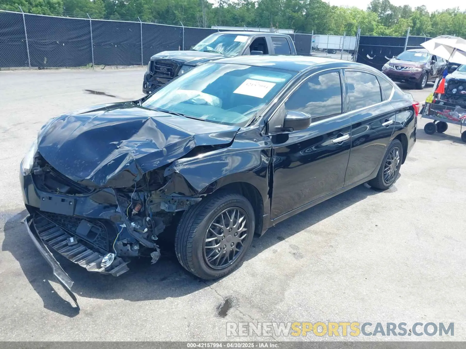 2 fotografías del automóvil dañado 3N1AB7AP5KY345992 NISSAN SENTRA 2019