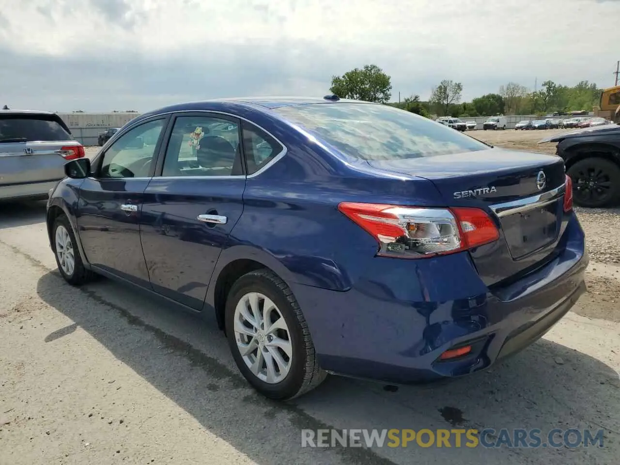 2 fotografías del automóvil dañado 3N1AB7AP5KY356216 NISSAN SENTRA 2019