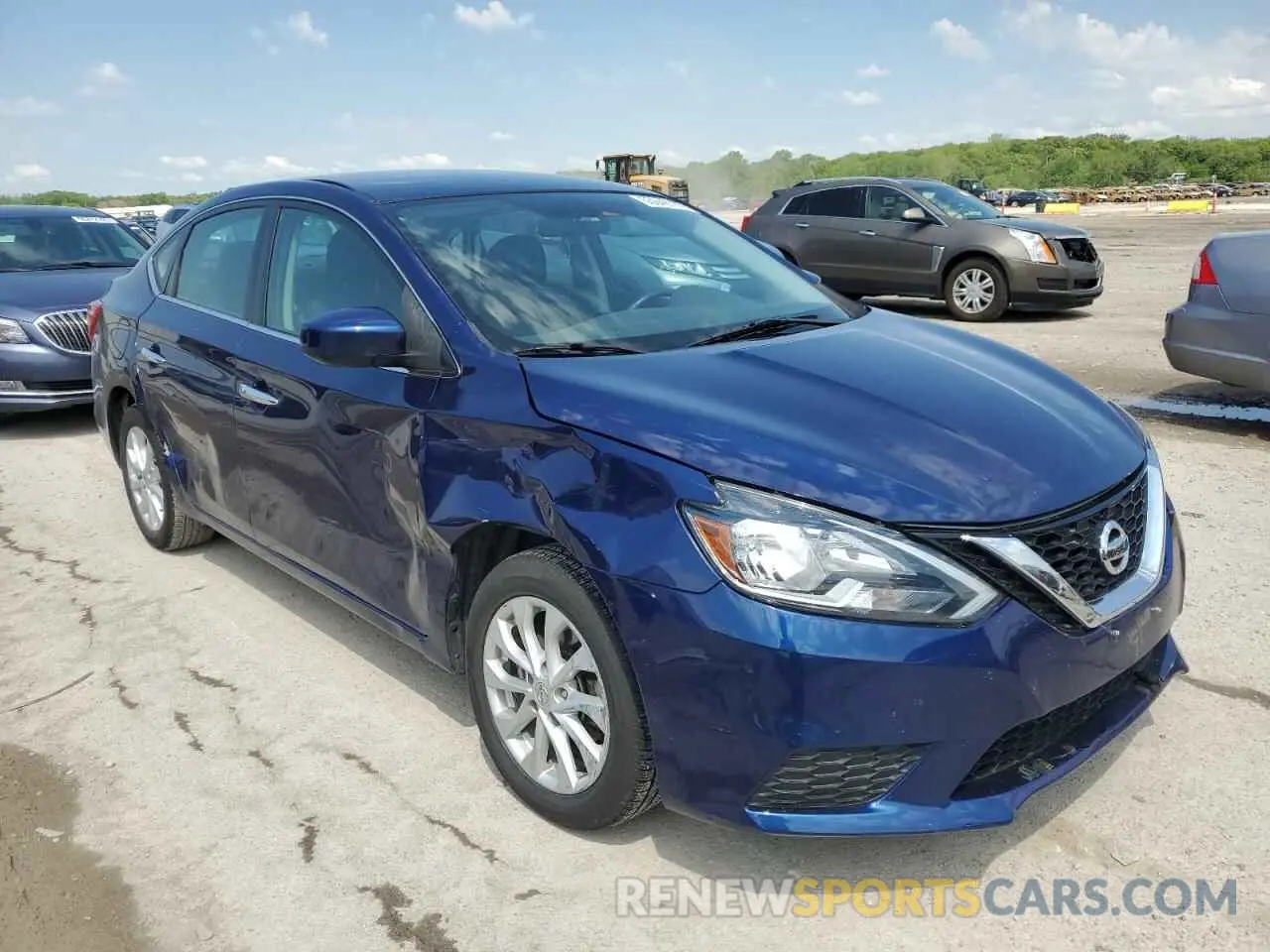 4 fotografías del automóvil dañado 3N1AB7AP5KY356216 NISSAN SENTRA 2019