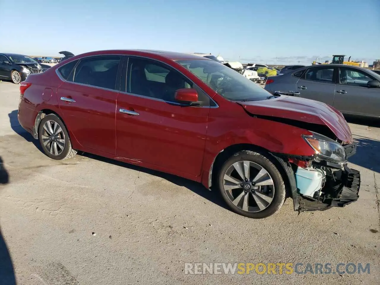 4 fotografías del automóvil dañado 3N1AB7AP5KY360122 NISSAN SENTRA 2019