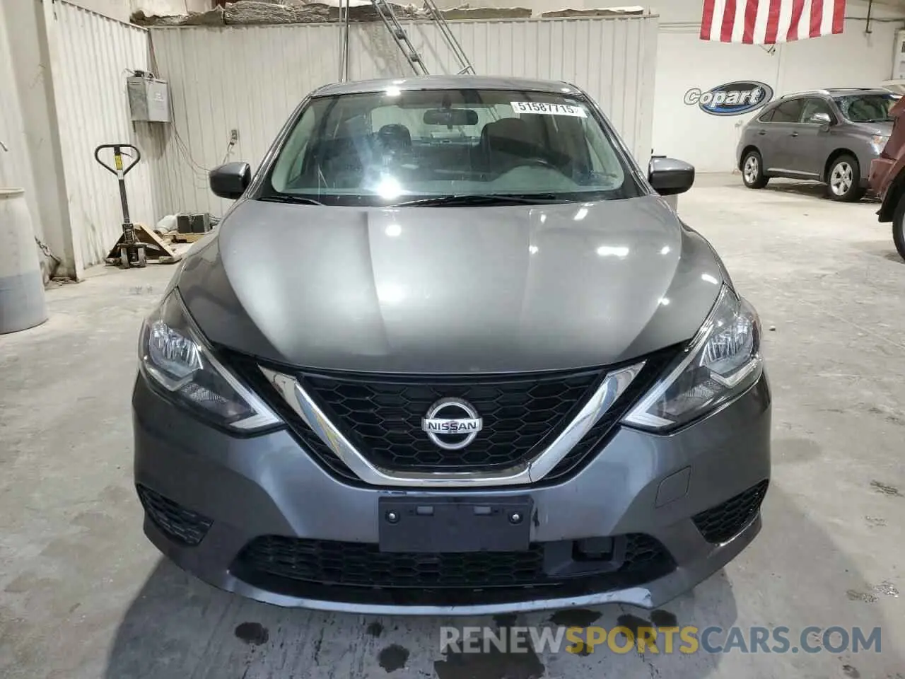 5 fotografías del automóvil dañado 3N1AB7AP5KY378684 NISSAN SENTRA 2019