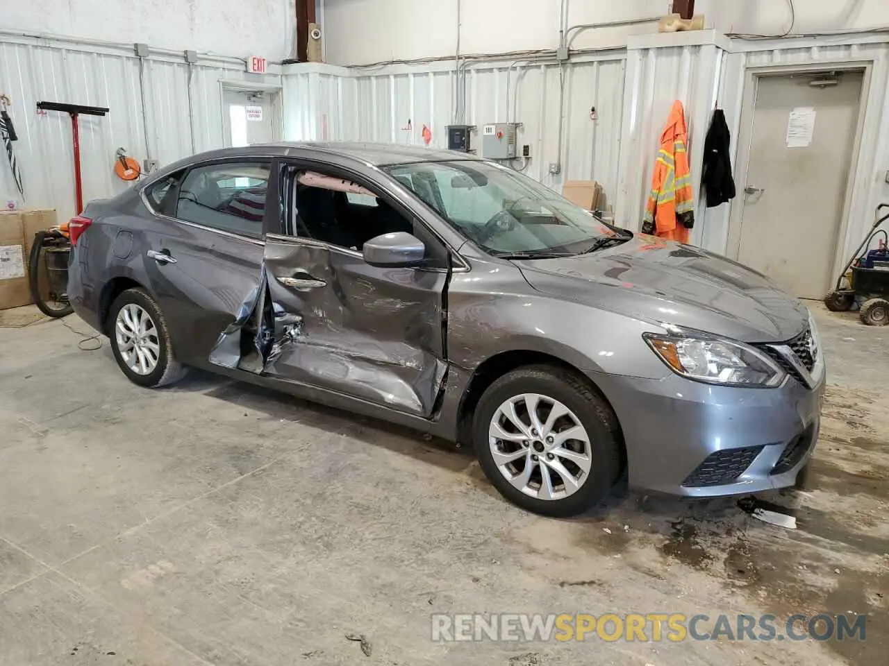 4 fotografías del automóvil dañado 3N1AB7AP5KY413076 NISSAN SENTRA 2019