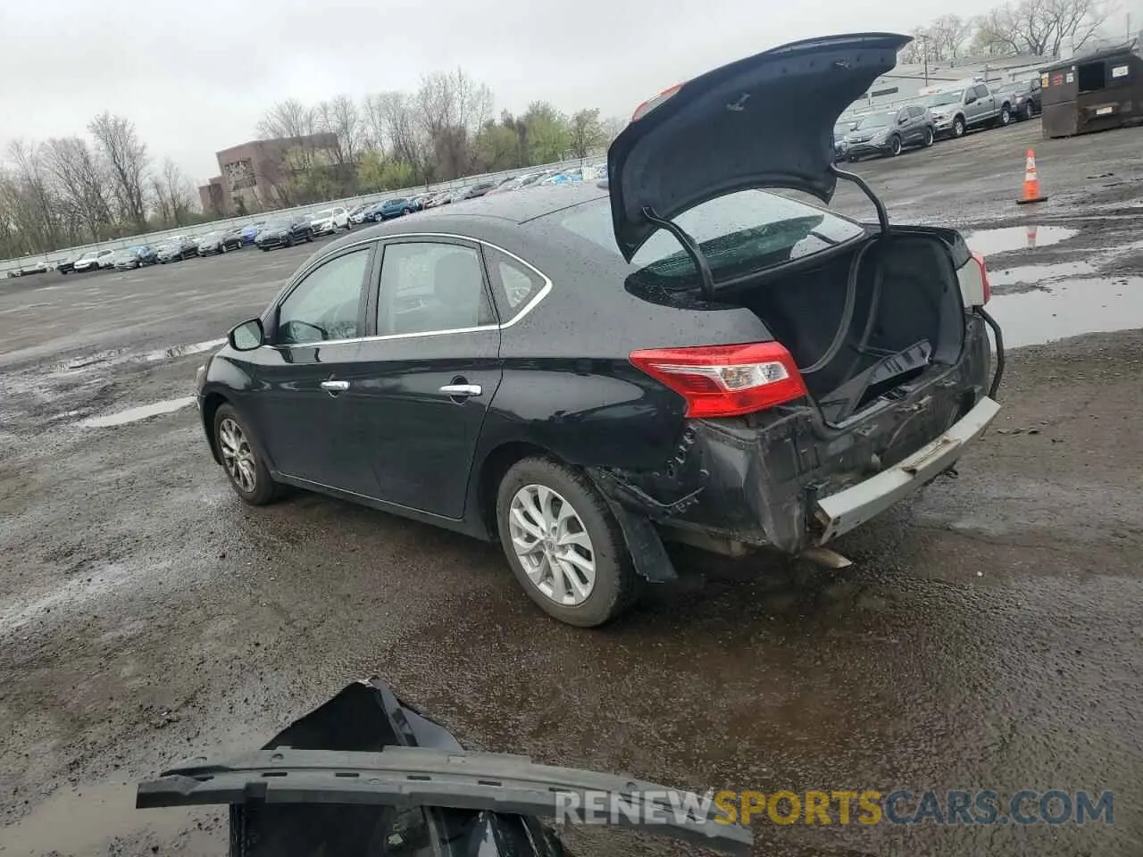 2 fotografías del automóvil dañado 3N1AB7AP5KY413336 NISSAN SENTRA 2019