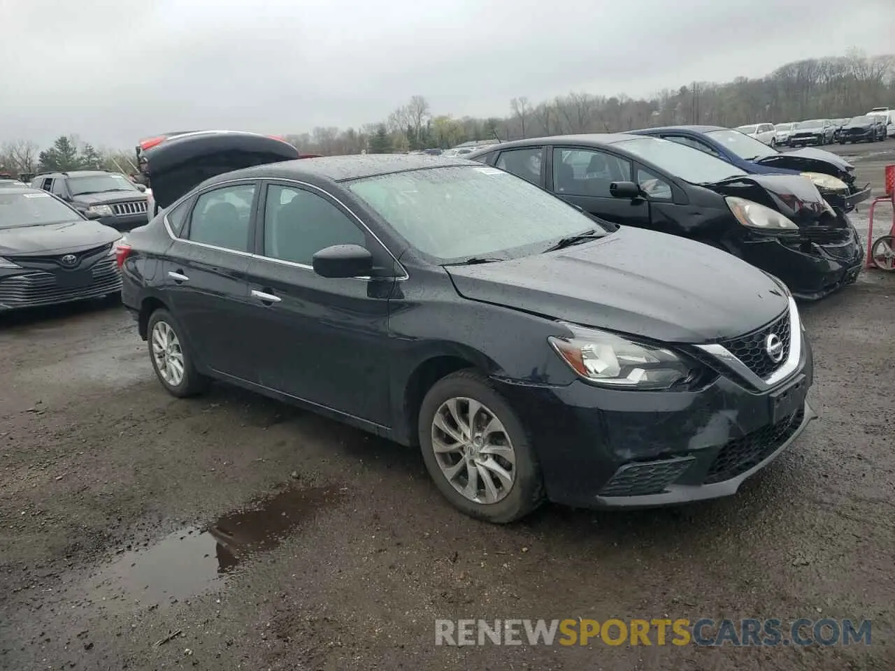 4 fotografías del automóvil dañado 3N1AB7AP5KY413336 NISSAN SENTRA 2019