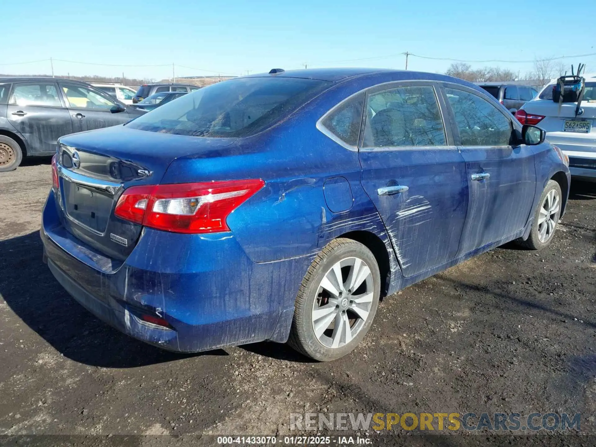4 fotografías del automóvil dañado 3N1AB7AP5KY415619 NISSAN SENTRA 2019