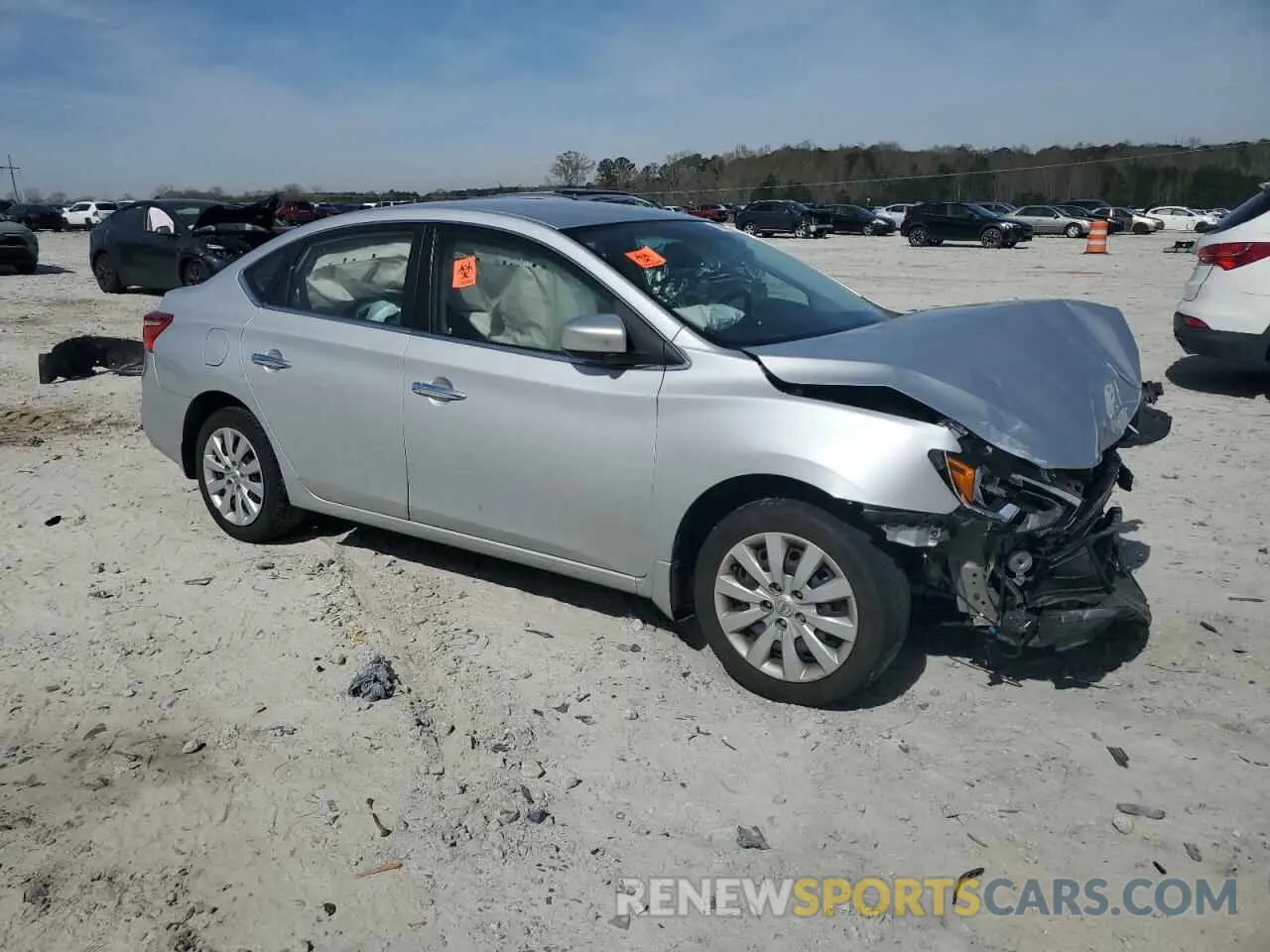 4 fotografías del automóvil dañado 3N1AB7AP5KY429570 NISSAN SENTRA 2019