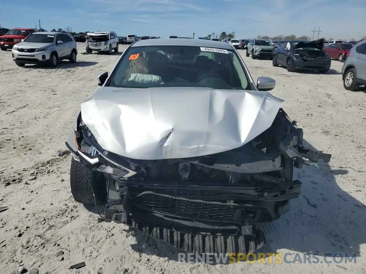 5 fotografías del automóvil dañado 3N1AB7AP5KY429570 NISSAN SENTRA 2019