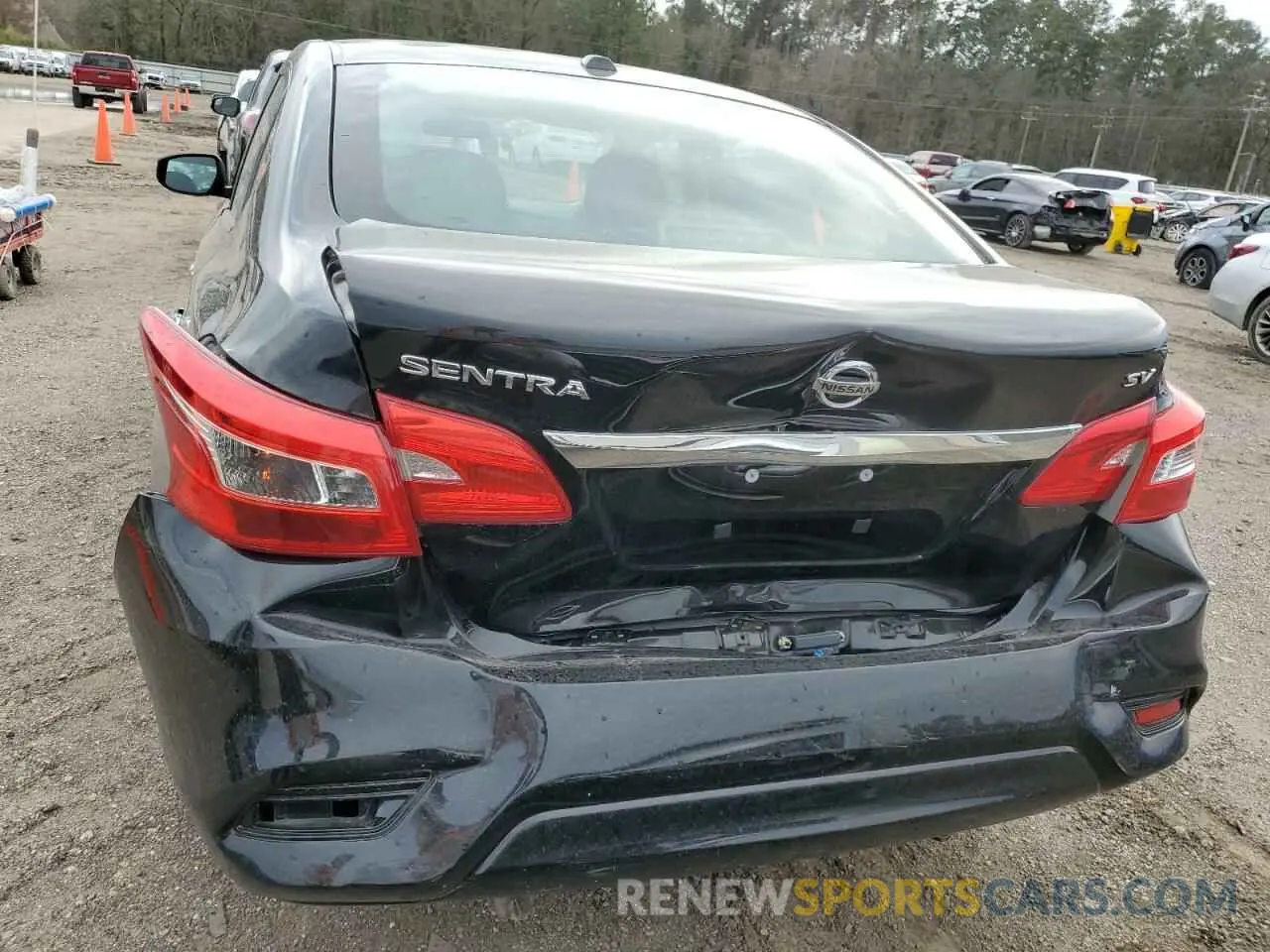 6 fotografías del automóvil dañado 3N1AB7AP5KY429973 NISSAN SENTRA 2019