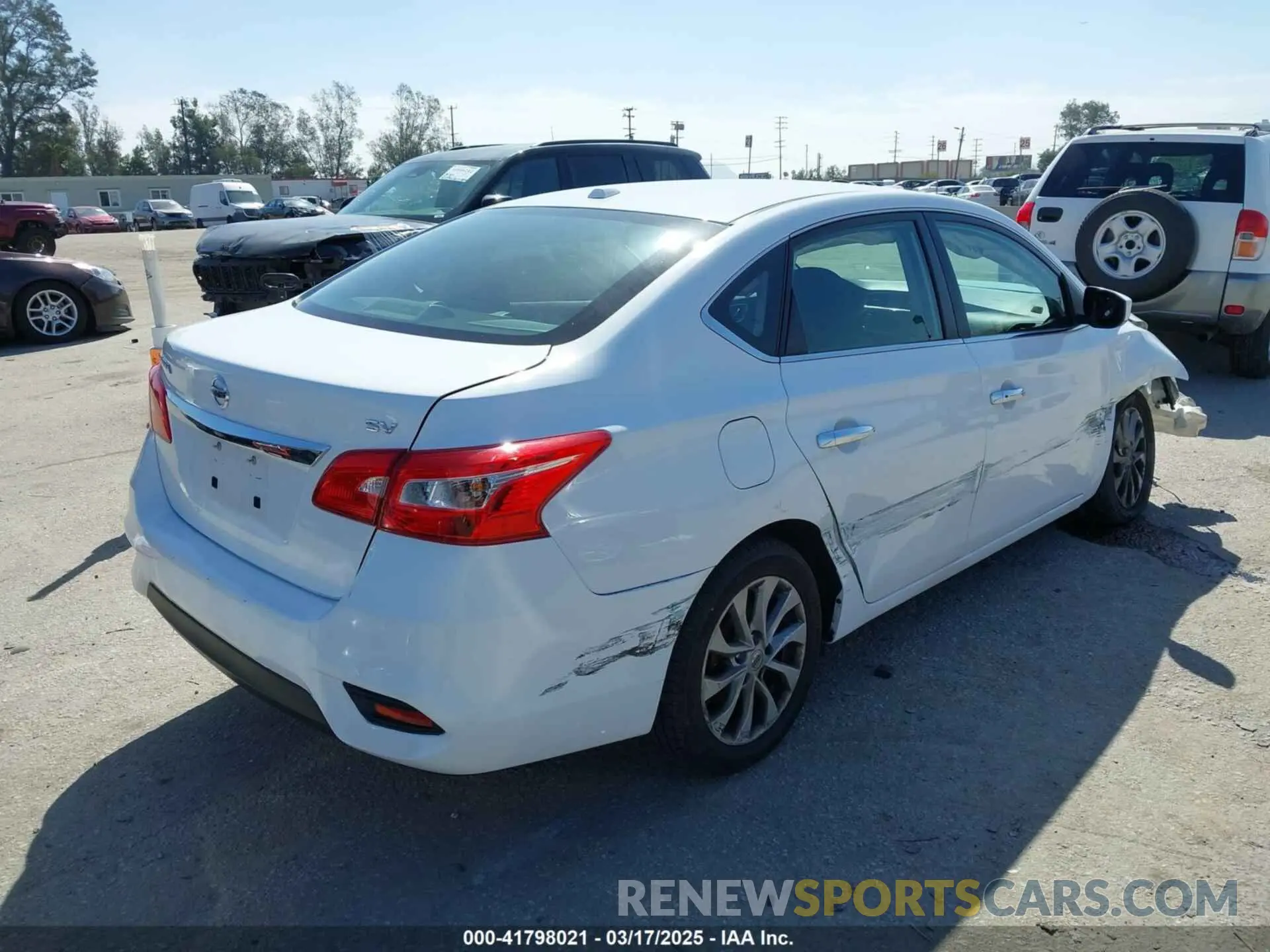 4 fotografías del automóvil dañado 3N1AB7AP5KY449382 NISSAN SENTRA 2019