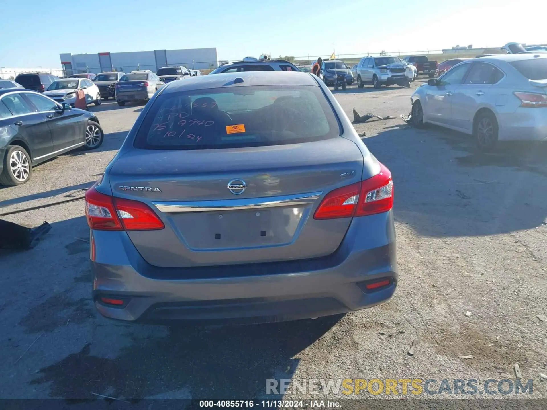 16 fotografías del automóvil dañado 3N1AB7AP6KL629337 NISSAN SENTRA 2019