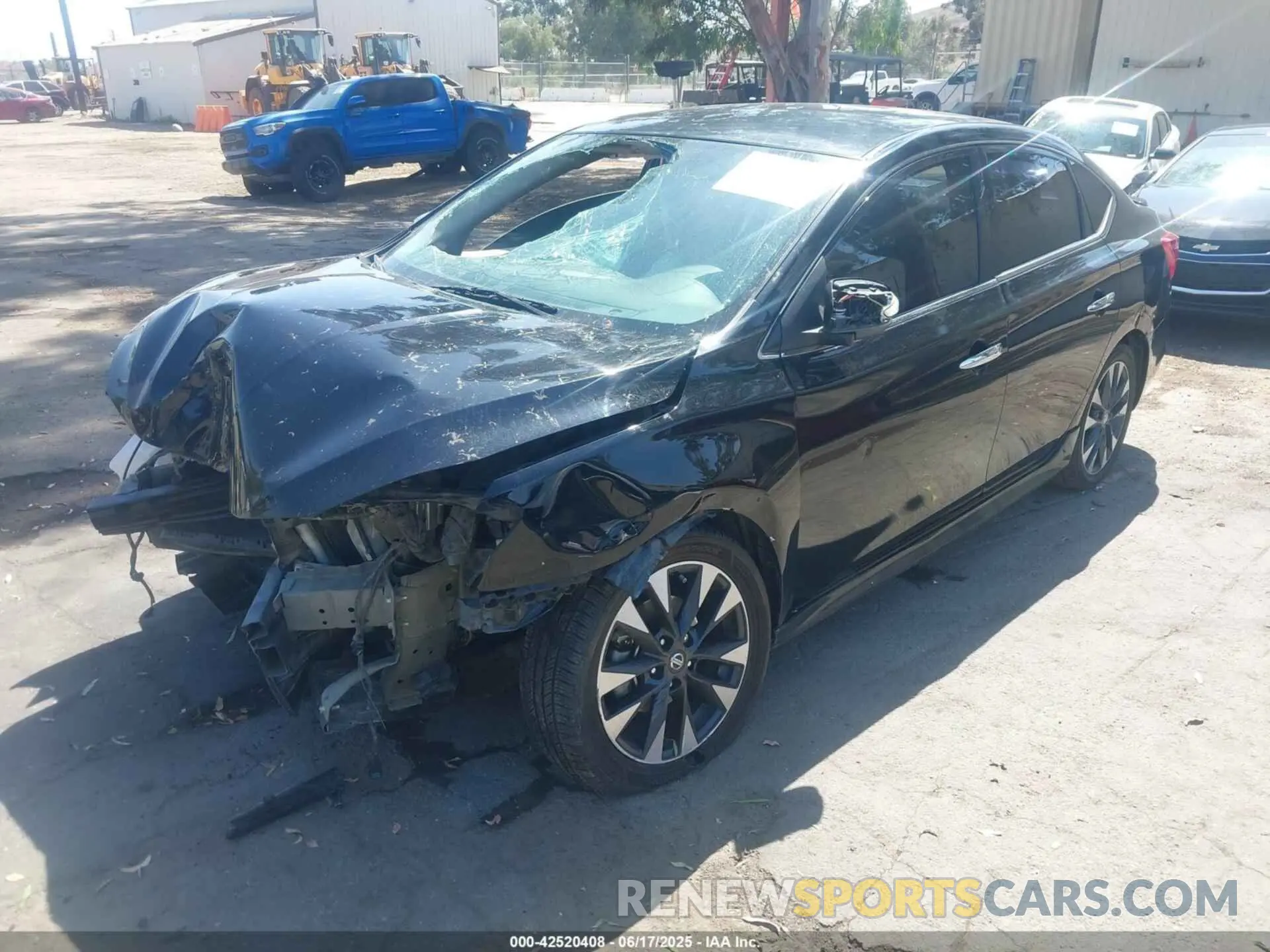 2 fotografías del automóvil dañado 3N1AB7AP6KY237185 NISSAN SENTRA 2019