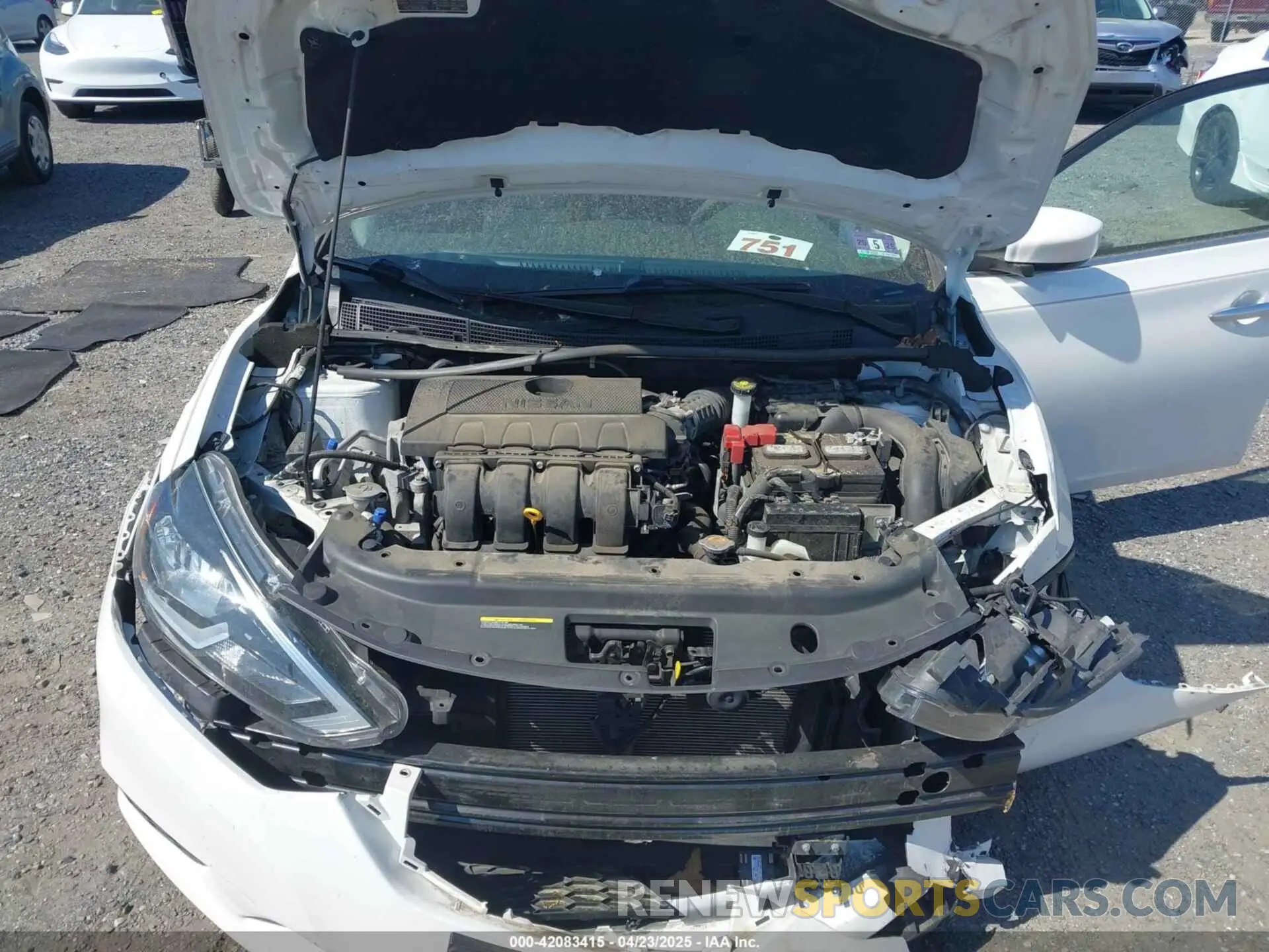 10 fotografías del automóvil dañado 3N1AB7AP6KY239955 NISSAN SENTRA 2019