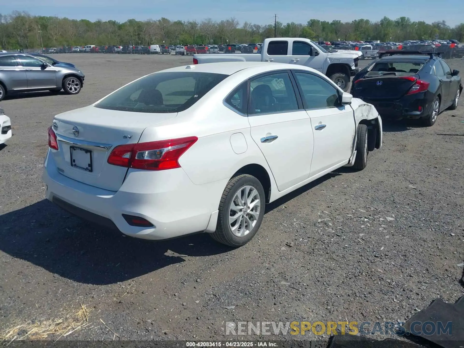 4 fotografías del automóvil dañado 3N1AB7AP6KY239955 NISSAN SENTRA 2019