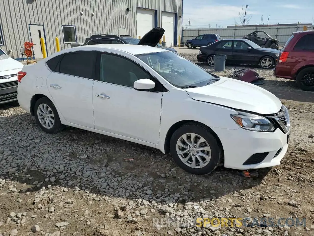 4 fotografías del automóvil dañado 3N1AB7AP6KY241883 NISSAN SENTRA 2019
