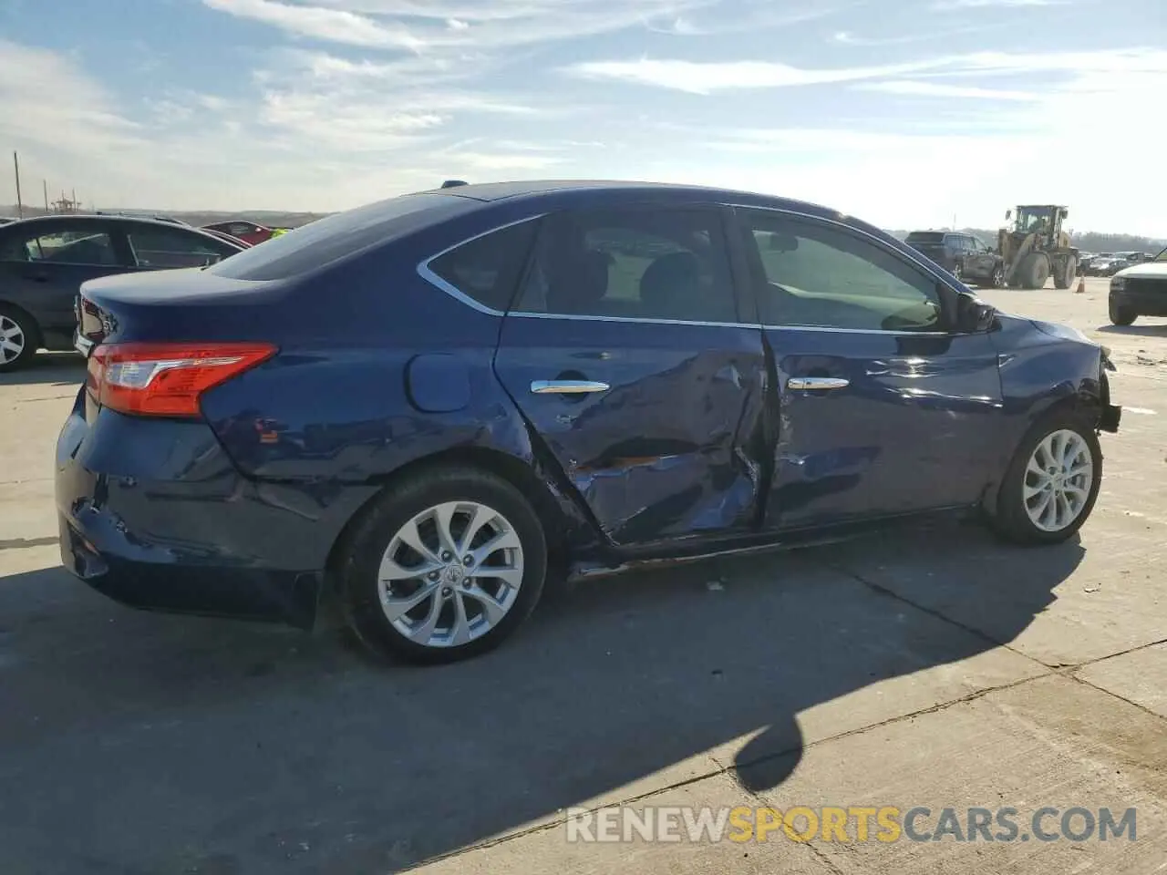 3 fotografías del automóvil dañado 3N1AB7AP6KY242211 NISSAN SENTRA 2019