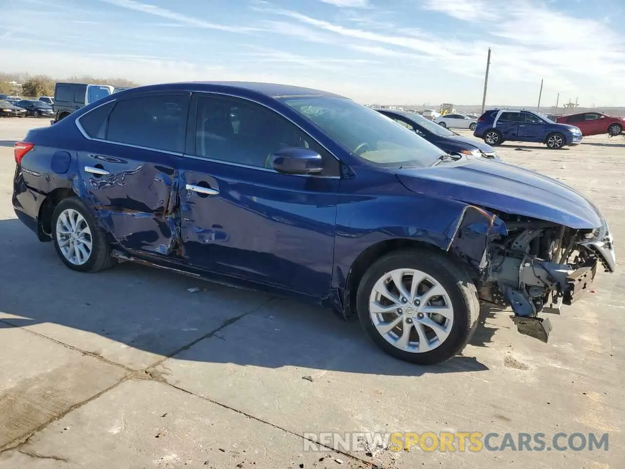 4 fotografías del automóvil dañado 3N1AB7AP6KY242211 NISSAN SENTRA 2019