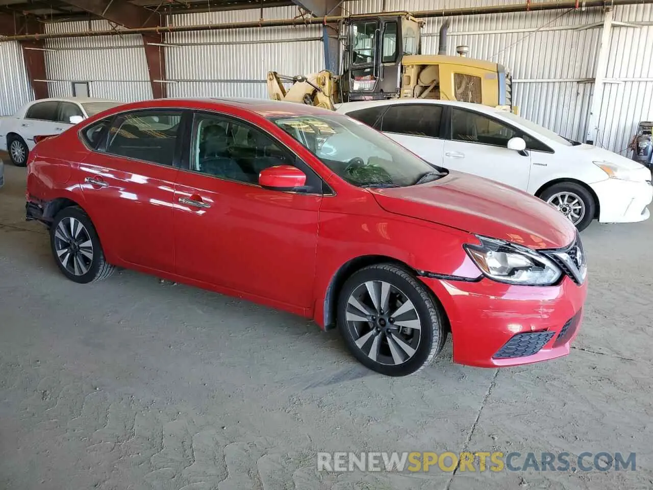 4 fotografías del automóvil dañado 3N1AB7AP6KY244637 NISSAN SENTRA 2019