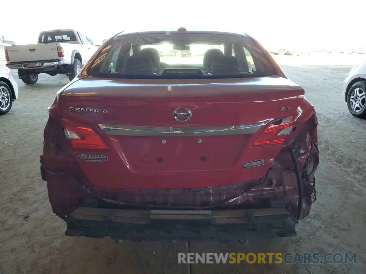 6 fotografías del automóvil dañado 3N1AB7AP6KY244637 NISSAN SENTRA 2019