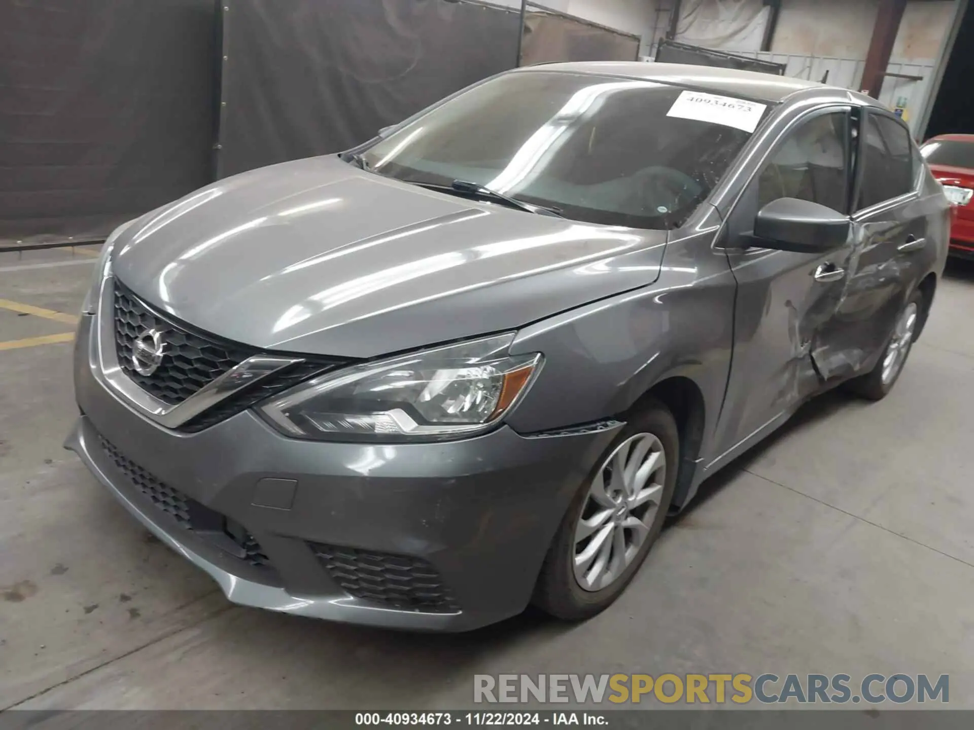 2 fotografías del automóvil dañado 3N1AB7AP6KY258599 NISSAN SENTRA 2019