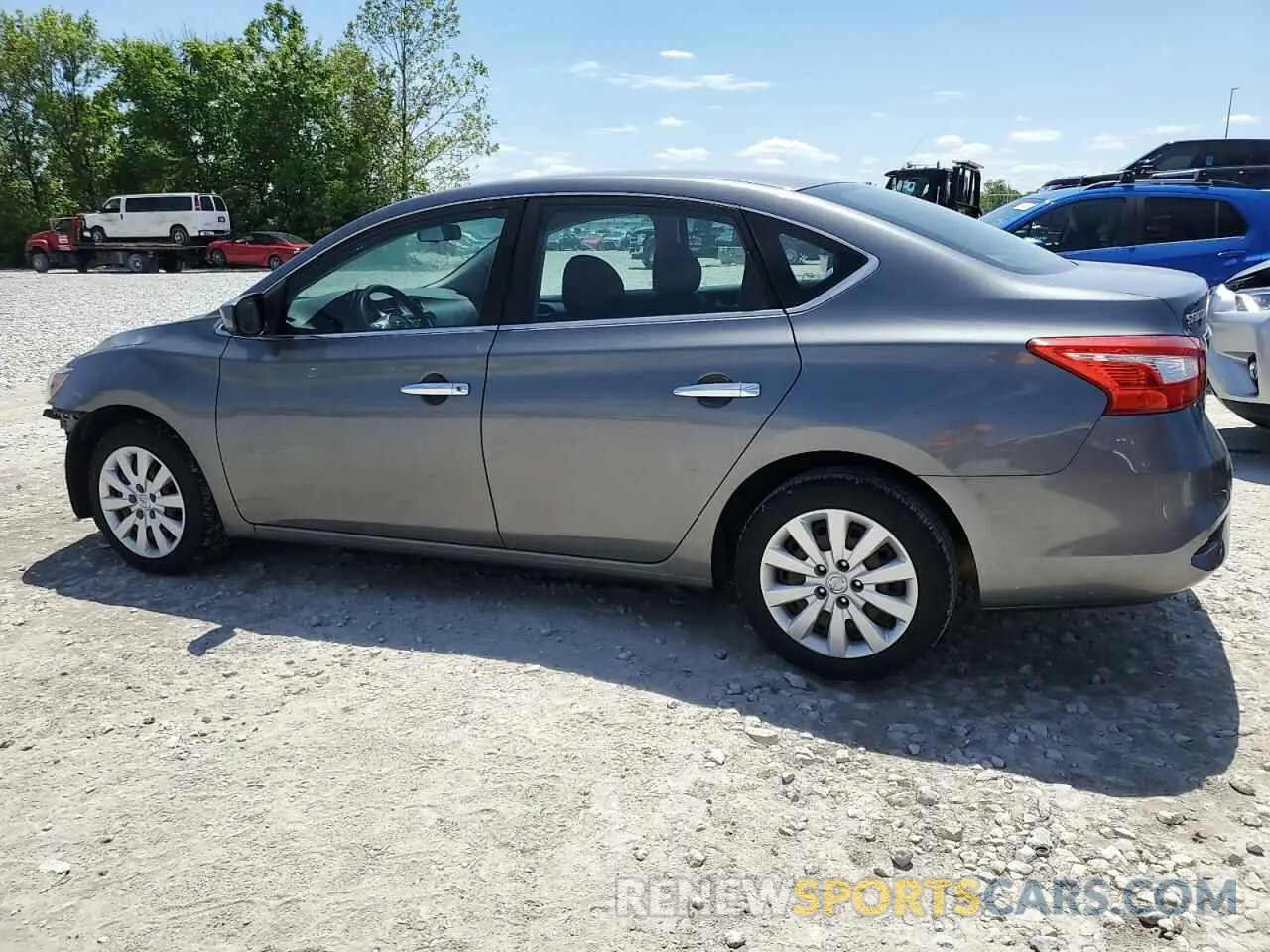 2 fotografías del automóvil dañado 3N1AB7AP6KY263513 NISSAN SENTRA 2019