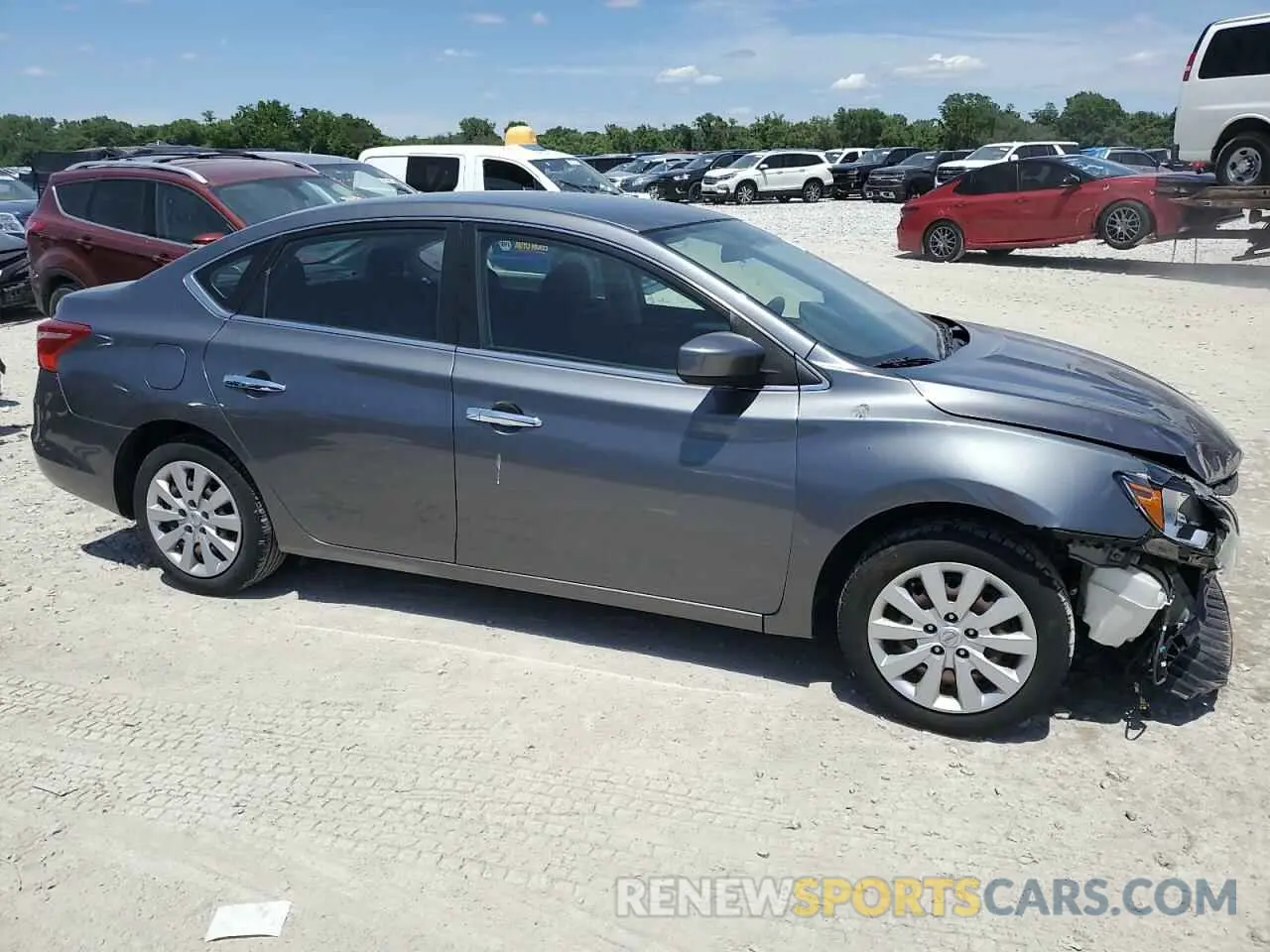 4 fotografías del automóvil dañado 3N1AB7AP6KY263513 NISSAN SENTRA 2019