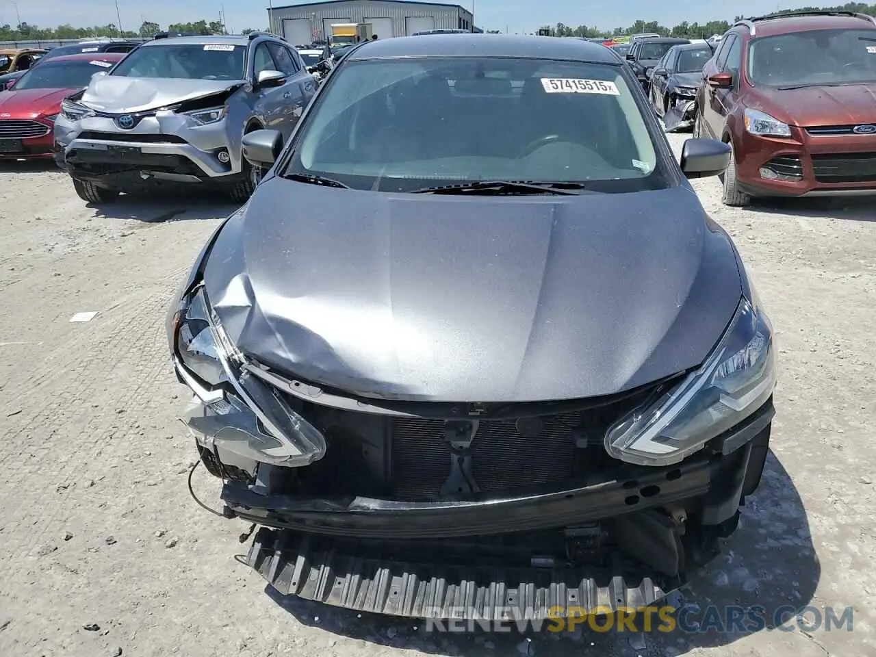5 fotografías del automóvil dañado 3N1AB7AP6KY263513 NISSAN SENTRA 2019