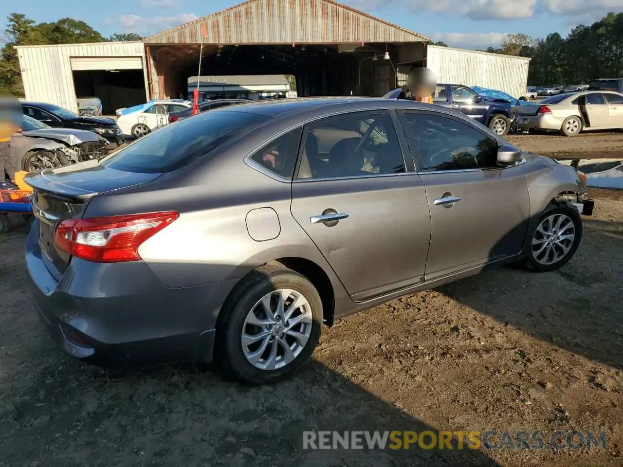 3 fotografías del automóvil dañado 3N1AB7AP6KY274978 NISSAN SENTRA 2019