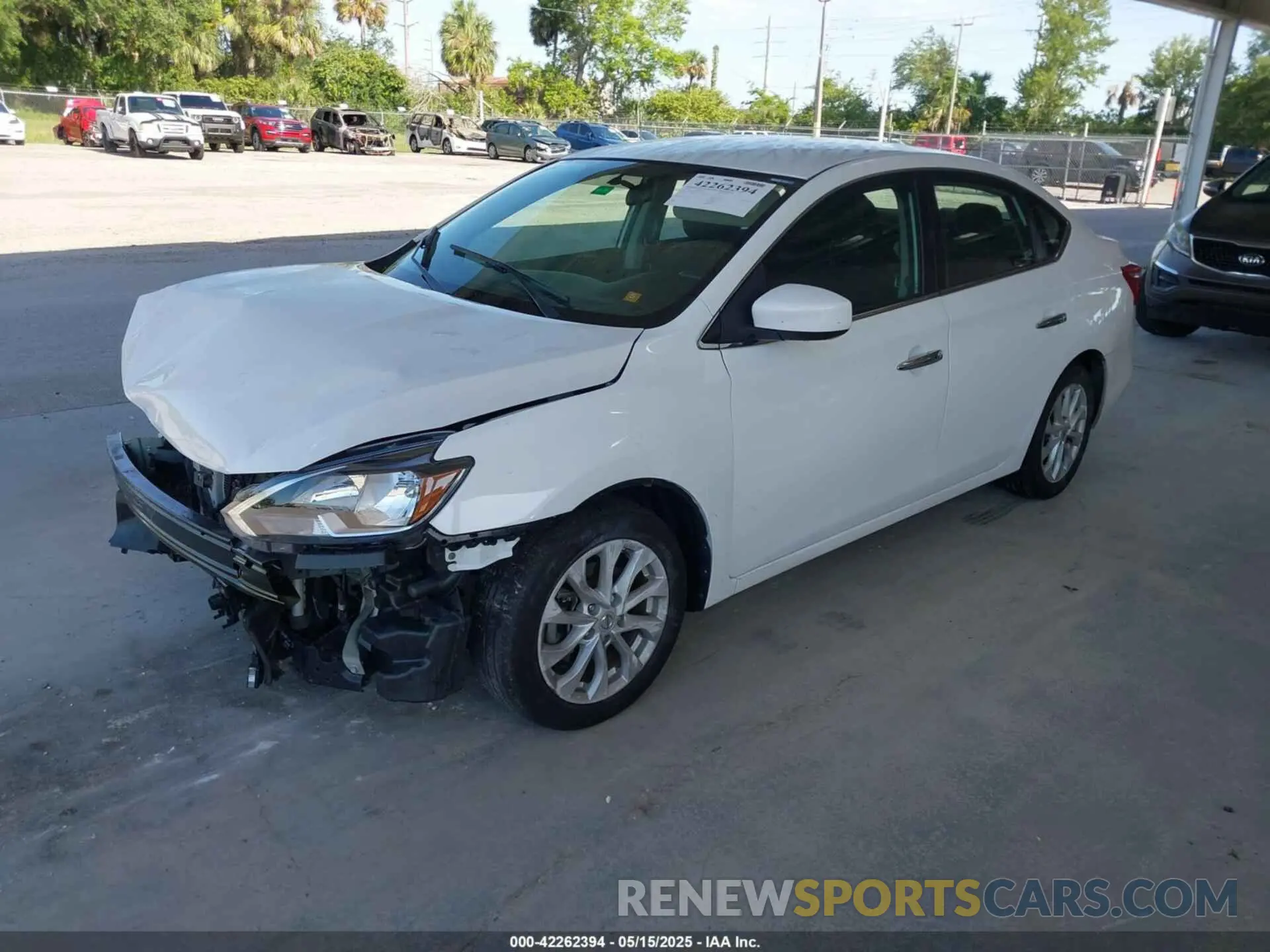 2 fotografías del automóvil dañado 3N1AB7AP6KY315013 NISSAN SENTRA 2019