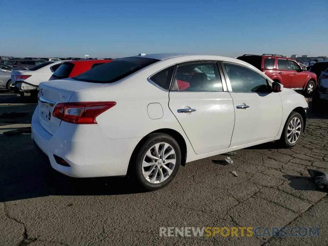 3 fotografías del automóvil dañado 3N1AB7AP6KY315495 NISSAN SENTRA 2019