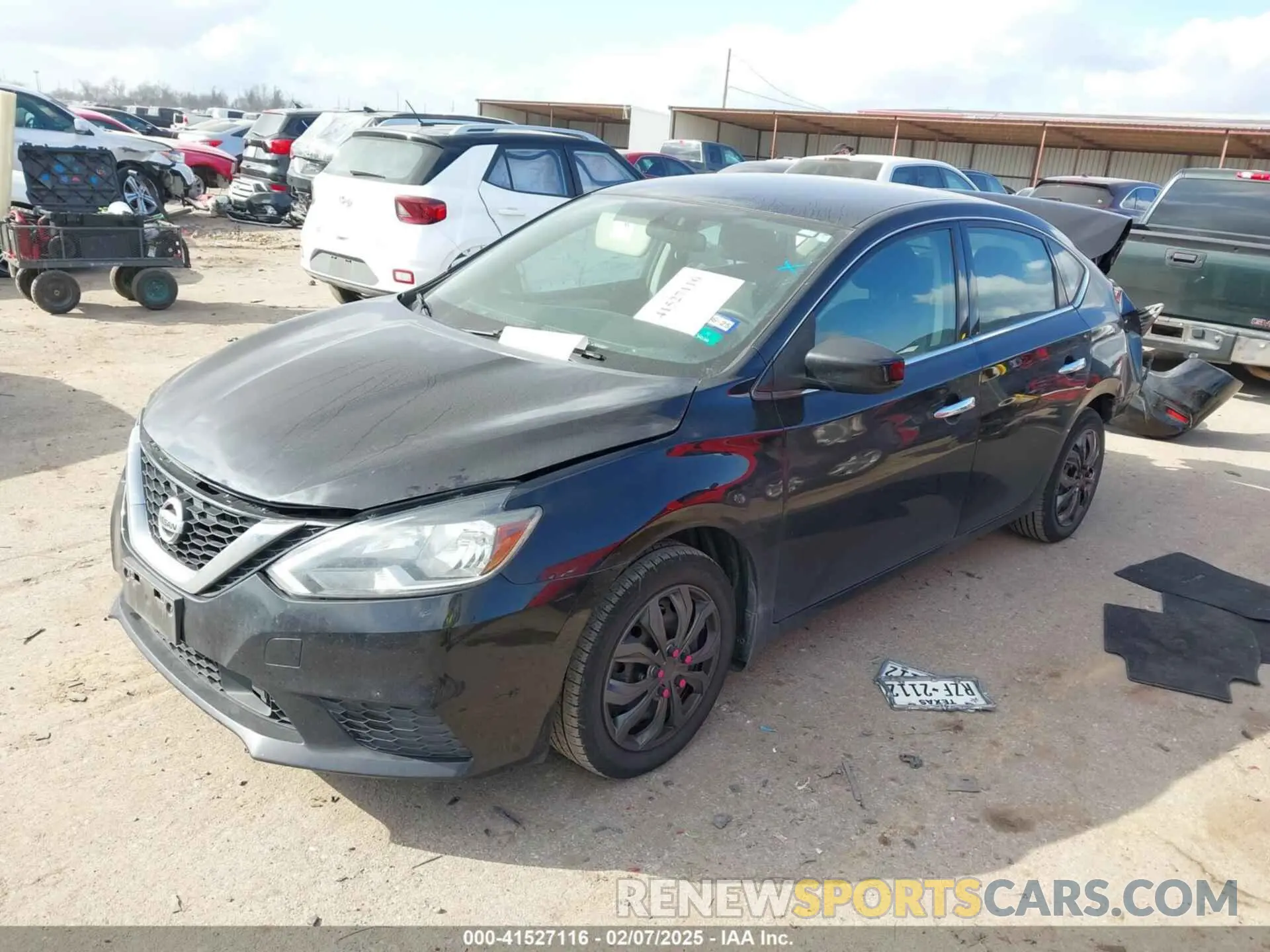 2 fotografías del automóvil dañado 3N1AB7AP6KY333334 NISSAN SENTRA 2019