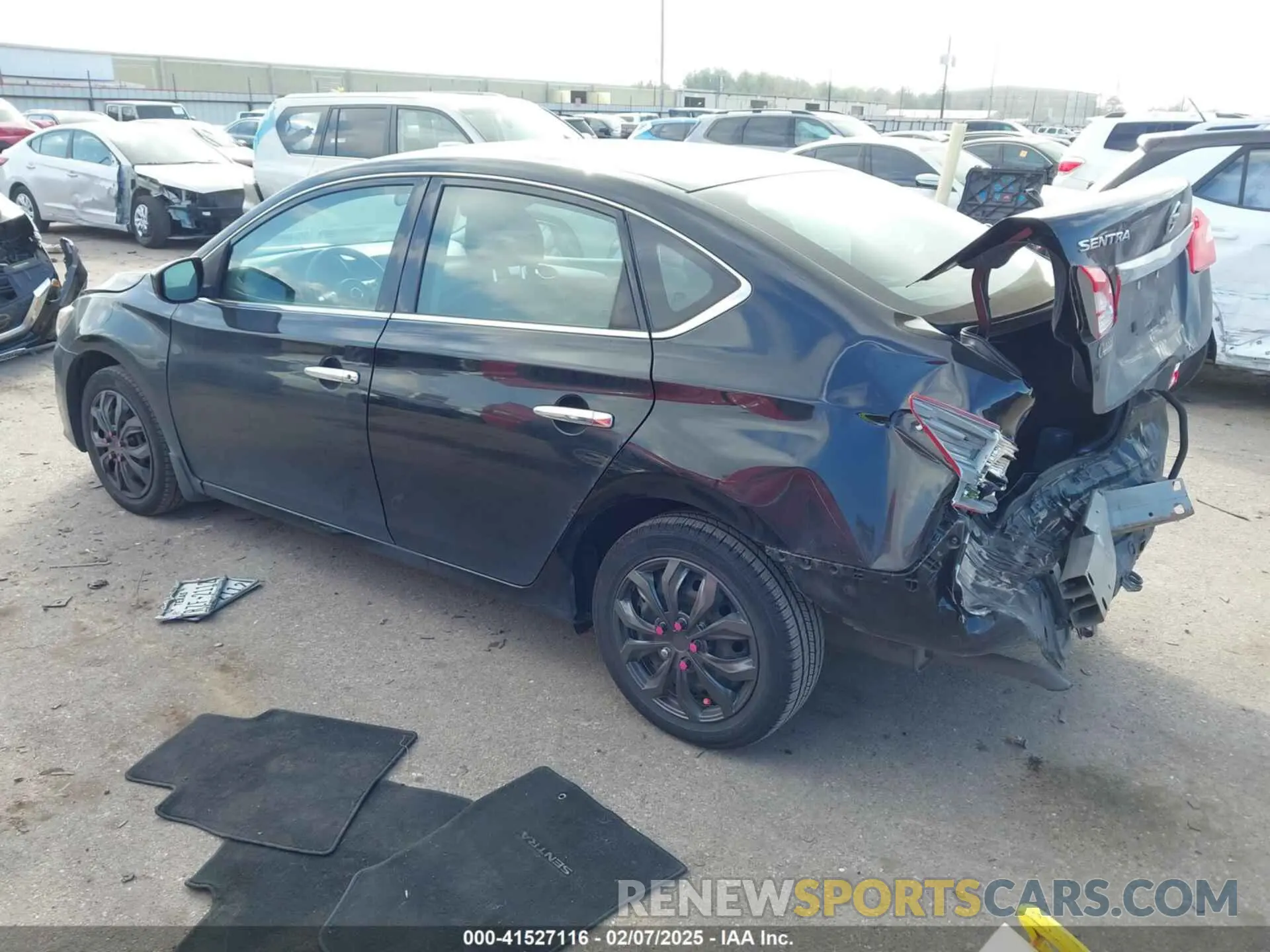 3 fotografías del automóvil dañado 3N1AB7AP6KY333334 NISSAN SENTRA 2019