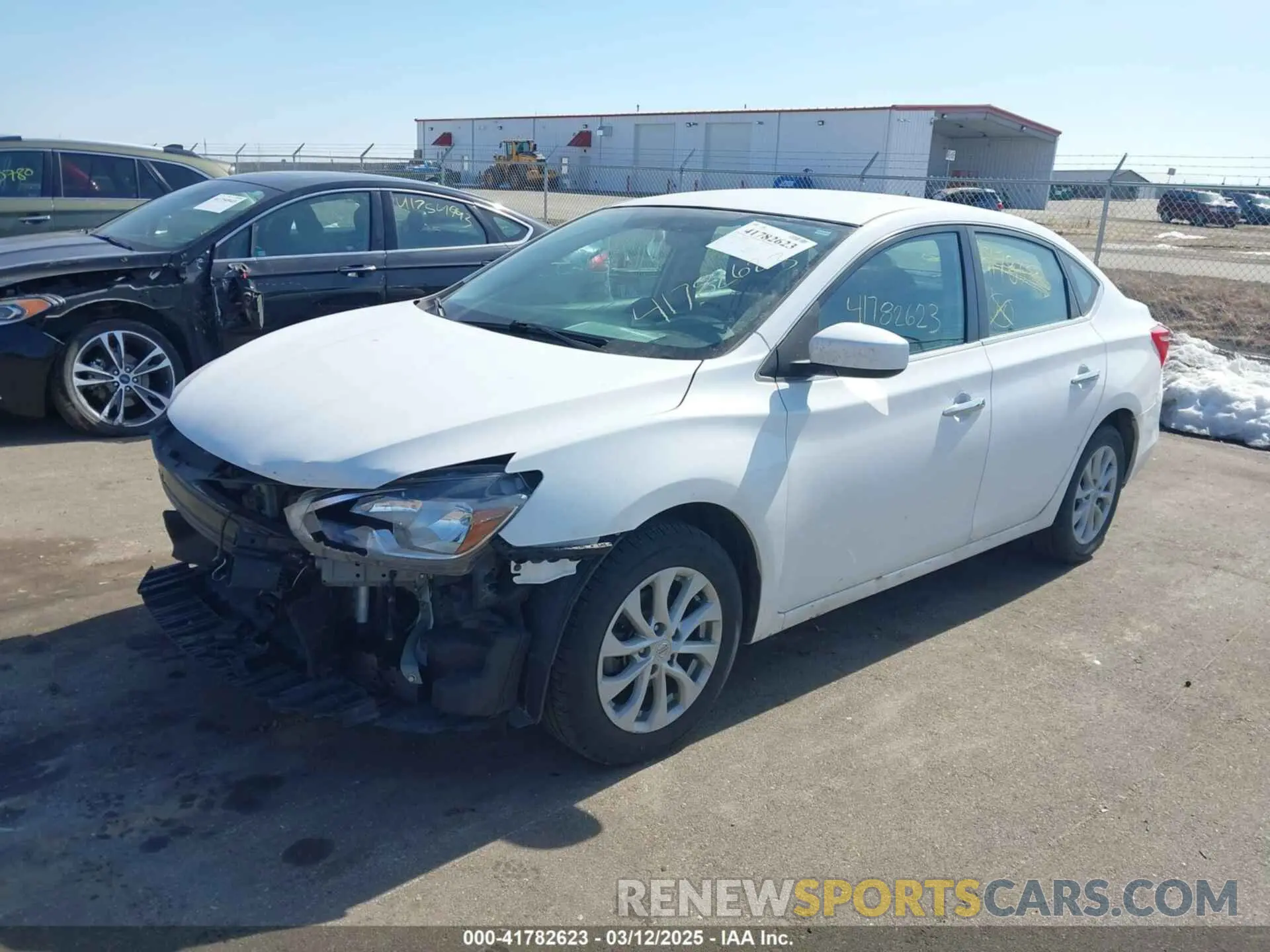 2 fotografías del automóvil dañado 3N1AB7AP6KY350750 NISSAN SENTRA 2019