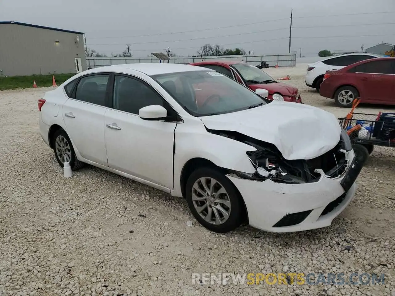 4 fotografías del automóvil dañado 3N1AB7AP6KY355236 NISSAN SENTRA 2019
