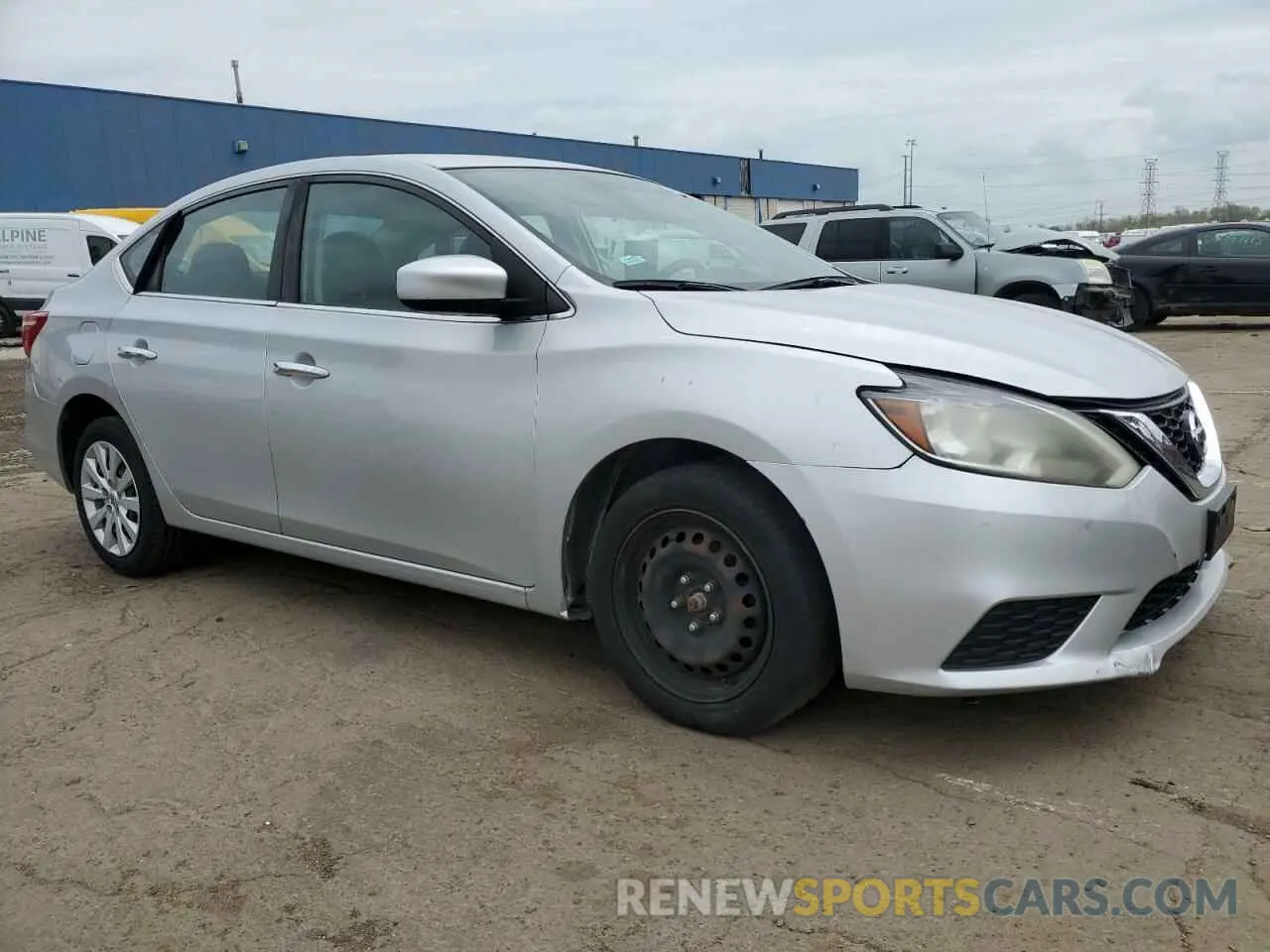 4 fotografías del automóvil dañado 3N1AB7AP6KY370187 NISSAN SENTRA 2019
